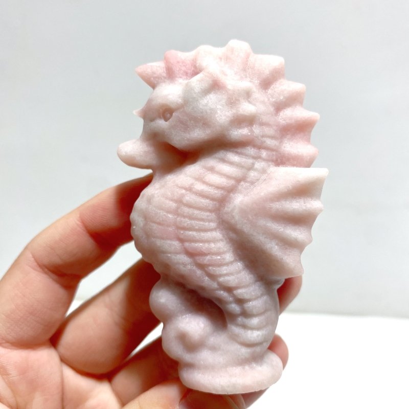 Pink Opal Seahorse Carving Wholesale - Wholesale Crystals