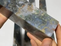 9 Pieces Large Moss Agate Tower Clearance