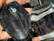 Black Stripe Agate Coffin Shallow Bowl Carving Wholesale
