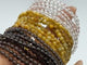 3 Types Mini Beads 4mm Bracelet Wholesale Clear Quartz Gold Tiger Eye Smoky Quartz
