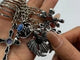 8 Types Crystal Keychain Carving Wholesale Cross Spin Turntable Shape