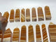16 Pieces Fat Yellow Calcite Stripe Tower