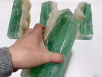 Caribbean Calcite Flying Dragon With Castle Carving
