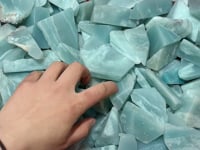 Caribbean Calcite Polished Leftover Stone Wholesale