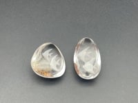 2 Pieces Fish Garden Quartz Inner Scene Carving