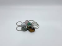 6 Types Skull Keychain Wholesle Dragon Blood Stone Rose Quartz