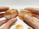 Golden Hematoid Quartz Fire Quartz Worry Stone Wholesale