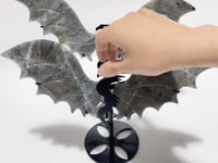 2 Pairs  Labradorite Flying Dragon Wing With Stand
