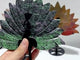 3 Pieces Peacock Wing With Stand Amethyst Mixed Stripe Agate Ruby Zoisite Ocean Jasper