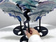 3 Pairs Beautiful Flying Dragon Wing With Stand Rainbow Fluorite