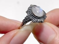 #D14 Silver Rings Wholesale Citrine Sunstone Garnet Topaz Amethyst Black Tourmaline Rutile Moonstone