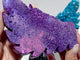 Aura Quartz Cluster Demon And Angel Wing Carving With Stand