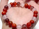 Carnelian Strawberry Quartz Red Jasper Rose Quartz Bracelet Wholesale
