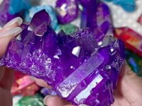 Small Colorful Aura Crystal Cluster Wholesale