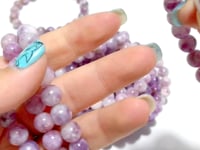 19 Pieces 9mm Spark Lepidolite Bracelet