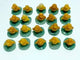 Yellow Agate Duck On Leaf Mini Carving Wholesale