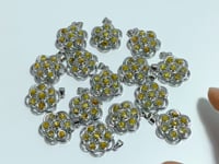Beautiful Golden Rutile Quartz Rotatable Pendant Wholesale