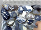 19 Pieces Black Orca Agate Flame Carving #2
