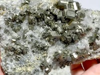 3 Pieces Pyrite Mixed Clear Quartz Cluster Specimen For Collection
