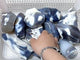 11 Pieces Black Orca Agate Flame Carving