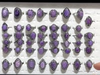 47 Pieces Charoite Different Styles Ring #2