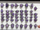 47 Pieces Charoite Different Styles Ring #2
