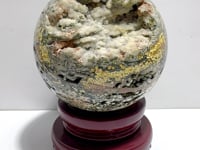 Large 19.8CM Geode Druzy 8th Vein Ocean Jasper Sphere