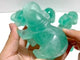 6 Pieces Green Fluorite Elephant Carving