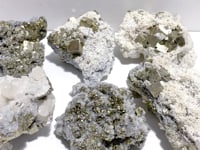 6 Pieces Raw Pyrite Mineral Specimen Home Decor For Collection