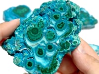 7 Pieces High Quality Beautiful Chrysocolla Mixed Malachite Slab Specimen