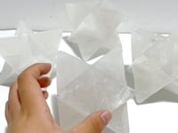 4 Pieces Large Clear Quartz Merkaba