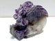 Unique Chevron Amethyst Dragon Castle Carving