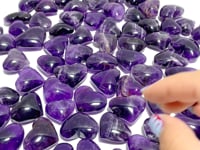 93 Pieces Amethyst Heart Shape