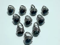 Labradorite Rings With Compartment Wholesale