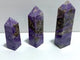 3 Pieces Charoite Four-sided Tower Point