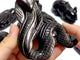 8 Pieces Silver Sheen Obsidian Animals Carving