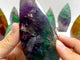 11 Pieces Large Rainbow Fluorite Mixed Color Flame High Quality