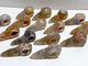 15 Pieces Sakura Flower Agate Crow Skull Carving