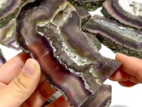 12 Pieces Unique Fluorite Mixed Pyrite Calcite Slab