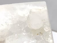 2 Pieces Large Geode Druzy White Moss Agate Four-sided Points