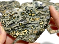 9 Pieces Large 8th Vein Ocean Jasper Heart #4