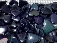 Rainbow Cat Eye Obsidian Heart Wholesale