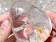 Large Clear Quartz Palm Stone Wholesale