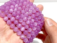 9 Pieces Purple Spodumene Kunzite Bracelets