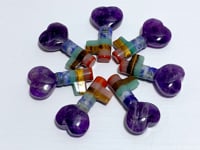 7 Chakra Heart Key Shape Wholesale