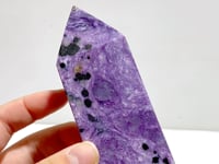 Unique Large Charoite Four-sided Point #3