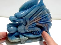 Unique Trolleite Stone Flying Dragon Carving #7