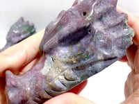 6 Pieces Beautiful Ocean Jasper Dragon Head