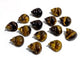 3.9CM Tiger Eye Sleeping Cats Carving Wholesale