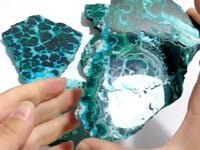 5 Pieces High Quality Beautiful Chrysocolla Mixed Malachite Slab Specimen #8